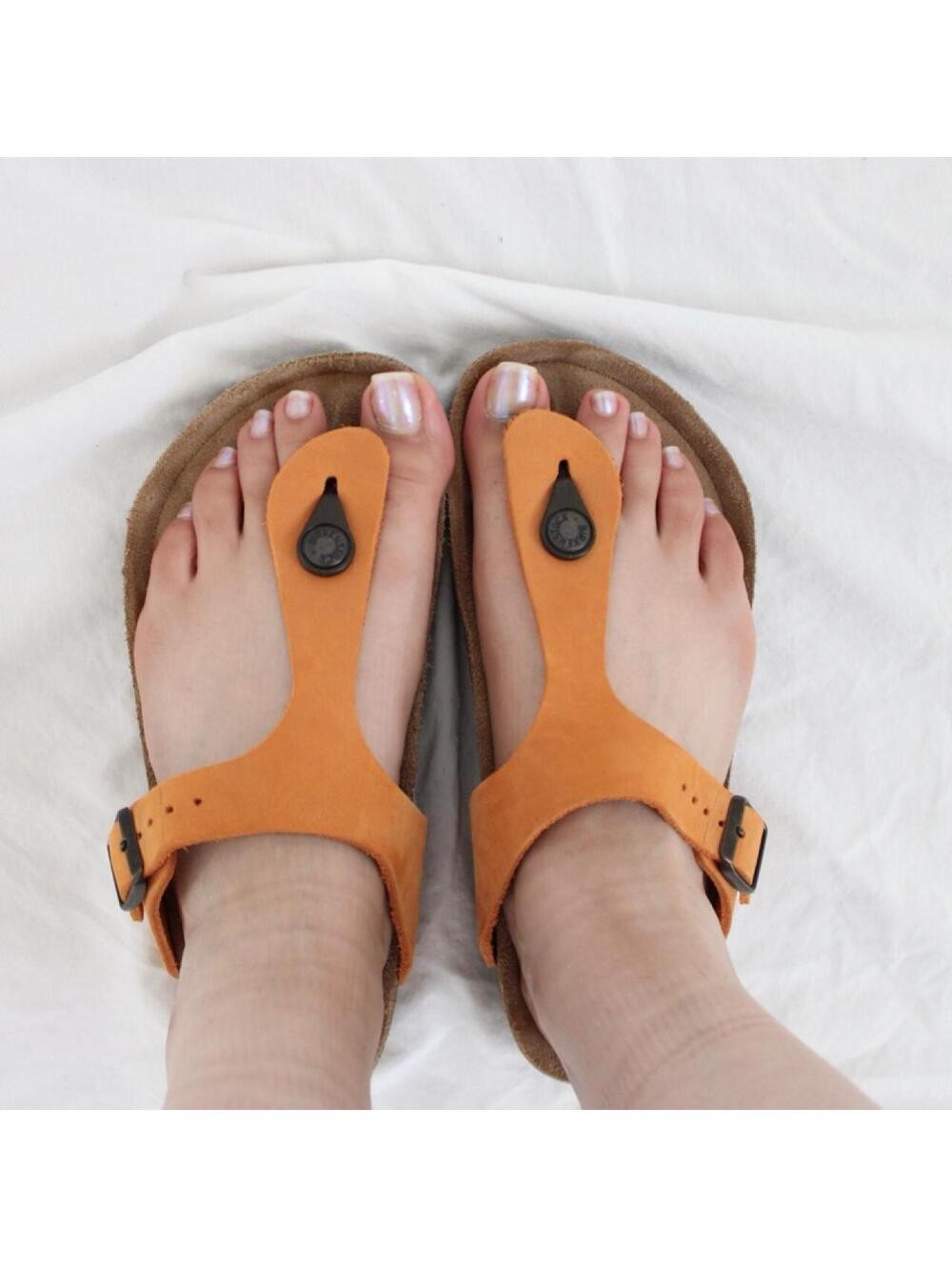New Birkenstock Gizeh orange sandals Size US 36 /6.5-7
